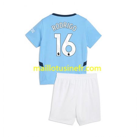 Maillot de Foot Manchester City RODRIGO 16 Domicile 2024-25 - Enfant Maillot de Foot Manchester City RODRIGO 16 Domicile 2024-25 - Enfant